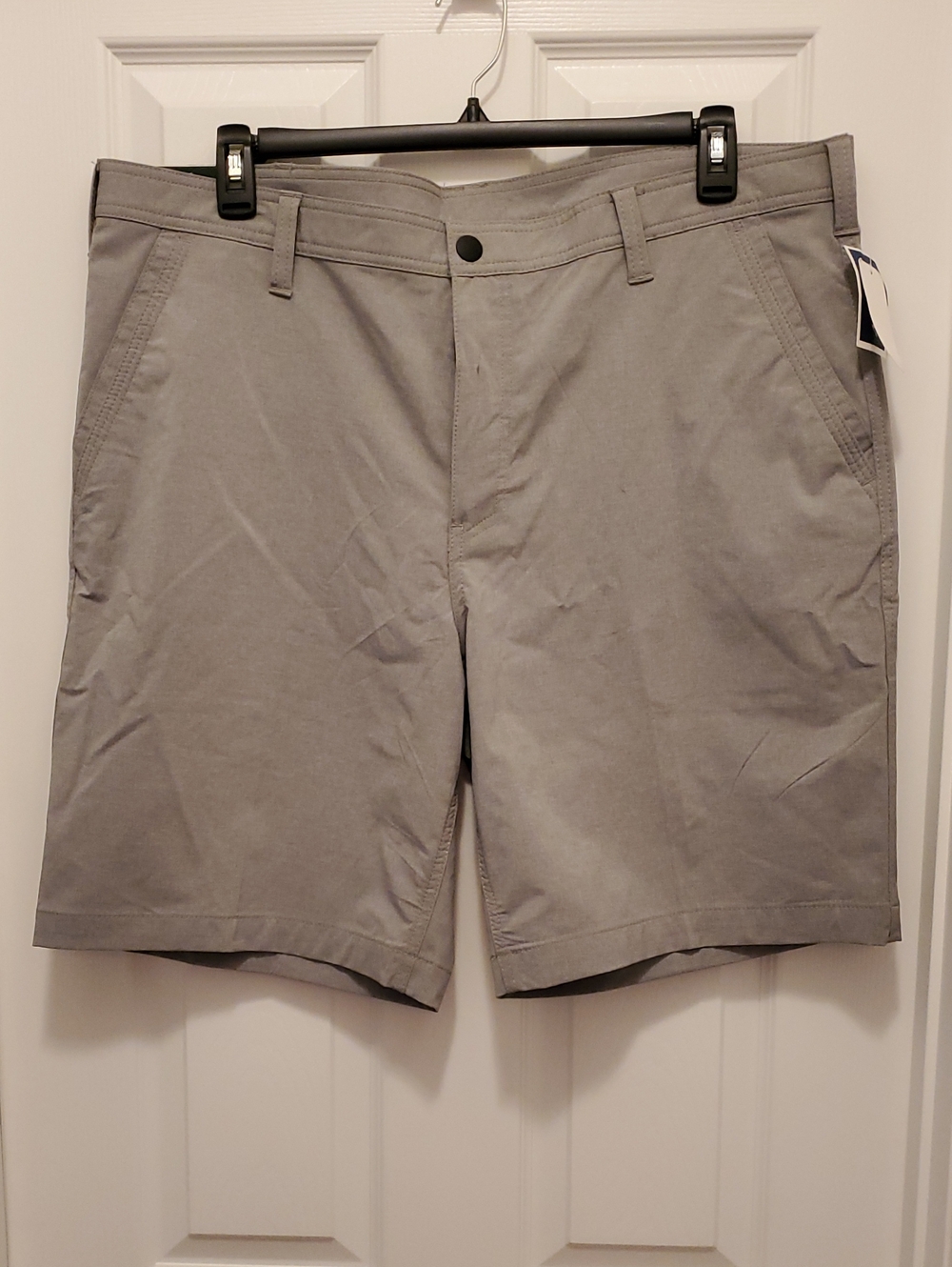 NEW GH Bass & Co Men's Gray Casual Chino Shorts 🌻 40W